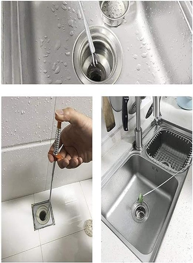 AKEEVA Stainless Steel Flexible Grabber Pickup Tool with Retractable Claw,Cable Aid,Hair Drain Clog Remover,Kitchen Sink Sewer Cleaning Hook,Bathroom Toilet Pickup Tool, 160 cm (Pack of 1) - Image 5